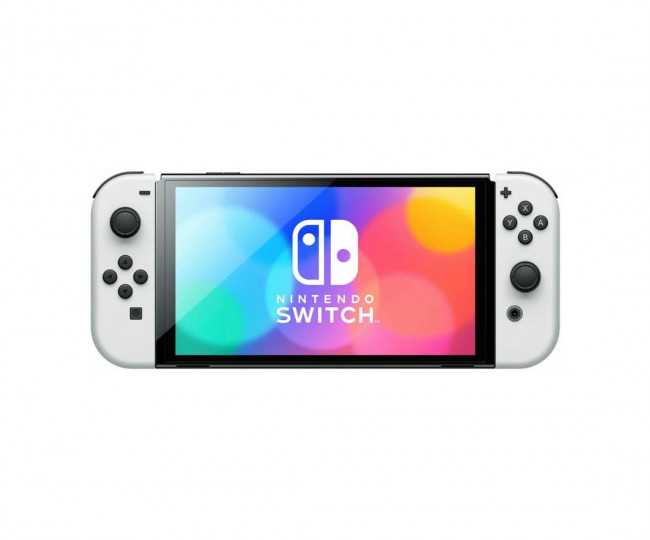 Портативна ігрова приставка Nintendo Switch OLED with White Joy-Con (045496453435)